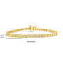 Pulsera tenis de bisel Miracle-Set con diamantes de 1 ct. p.t. en plata de ley, foto 34