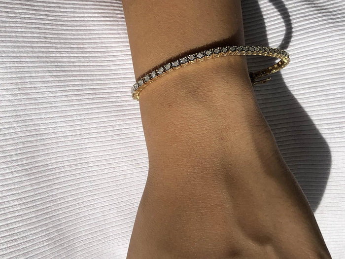Pulsera tenis de bisel Miracle-Set con diamantes de 1 ct. p.t. en plata de ley, foto 25