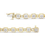 2 Ct. T.W. Diamond Square Link Bracelet in 10K Yellow Gold, photo 2