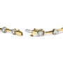 Pulsera de eslabones de estaciones Miracle-Set con diamantes de 1 ct. p.t. en plata de ley bañada en oro amarillo de 10K, foto 2