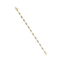 Pulsera de eslabones de estaciones Miracle-Set con diamantes de 1 ct. p.t. en plata de ley bañada en oro amarillo de 10K, foto 5