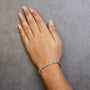 1/4 Ct. T.W. Diamond Round Miracle Plate and S Link Tennis Bracelet in Sterling Silver, photo 9
