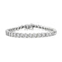 1/4 Ct. T.W. Diamond Round Miracle Plate and S Link Tennis Bracelet in Sterling Silver, photo 2