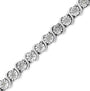 1/4 Ct. T.W. Diamond Round Miracle Plate and S Link Tennis Bracelet in Sterling Silver, photo 14