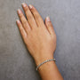 1/4 Ct. T.W. Diamond Round Miracle Plate and S Link Tennis Bracelet in Sterling Silver, photo 7