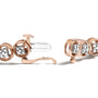 1/4 Ct. T.W. Diamond Open Circle Wheel Link Tennis Bracelet in Sterling Silver, photo 6