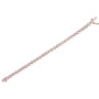1/4 Ct. T.W. Diamond Open Circle Wheel Link Tennis Bracelet in Sterling Silver, photo 15