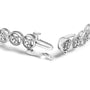 1/4 Ct. T.W. Diamond Open Circle Wheel Link Tennis Bracelet in Sterling Silver, photo 4