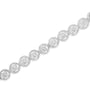 1/4 Ct. T.W. Diamond Open Circle Wheel Link Tennis Bracelet in Sterling Silver, photo 13