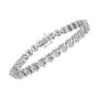 1 Ct. T.W. Diamond Miracle-Set X-Link Tennis Bracelet in Sterling Silver, photo 4