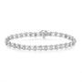 0.5 Ct. T.W. Diamond Wave-Style Link Bracelet in Sterling Silver, photo 2