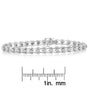 0.5 Ct. T.W. Diamond Wave-Style Link Bracelet in Sterling Silver, photo 5