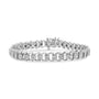Pulsera tenis Miracle-Set estilo onda de doble curva con diamantes de 1/2 ct. p.t. en plata de ley, foto 4