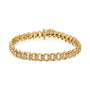 Pulsera tenis Miracle-Set estilo onda de doble curva con diamantes de 1/2 ct. p.t. en plata de ley, foto 1