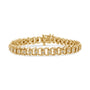 Pulsera tenis Miracle-Set estilo onda de doble curva con diamantes de 1/2 ct. p.t. en plata de ley, foto 3
