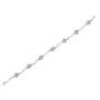 Pulsera tenis Miracle-Set de estaciones de racimo y barra trenzada con diamantes de 1 ct. p.t. en plata de ley, foto 5