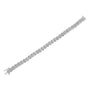 Pulsera de eslabones X con diamantes talla rosa de 1 ct. p.t. en plata de ley, color I-J, claridad I2-I3, foto 5