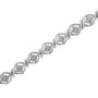 1 Ct. T.W. Diamond Cluster Link Bracelet in Sterling Silver, photo 5