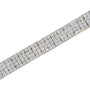 Pulsera tenis IGI de 4 hileras con diamantes marrón tenue de 10 ct. p.t. en plata de ley bañada en oro amarillo de 14K, foto 5