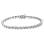 Pulsera de eslabones en espiral de bisel Miracle-Set con diamantes de 1 ct. p.t. en plata de ley, foto 2