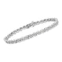 Pulsera de eslabones en espiral de bisel Miracle-Set con diamantes de 1 ct. p.t. en plata de ley, foto 4