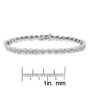Pulsera de eslabones en espiral de bisel Miracle-Set con diamantes de 1 ct. p.t. en plata de ley, foto 7