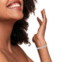 Pulsera de eslabones de corazón de varias hileras con diamantes de 1 ct. p.t. en plata de ley, foto 3