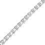 1/2 Ct. T.W. Diamond Miracle-Set Double Swoosh Milgrain Style Tennis Bracelet in Sterling Silver, photo 4