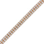 Pulsera tenis milgrain de dos hileras con diamantes cultivados en laboratorio de 3 ct. p.t. en oro rosa de 14K, color G-H, claridad VS2-SI1, 7 pulg., foto 2