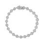 Pulsera de eslabones con diamantes redondos de 2 ct. p.t. en plata de ley, foto 1