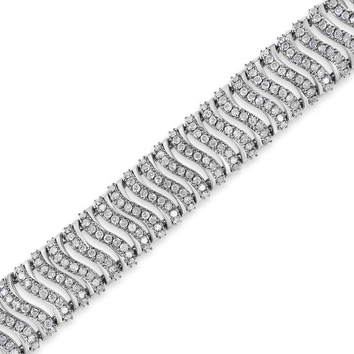 5 Ct. T.W. Round-Cut Diamond S Link Bracelet in Sterling Silver, photo 5