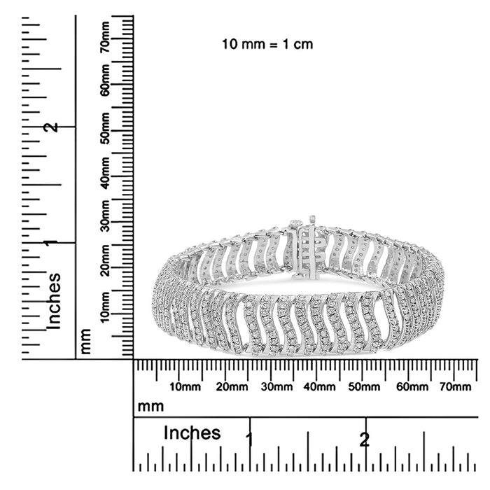 5 Ct. T.W. Round-Cut Diamond S Link Bracelet in Sterling Silver, photo 7
