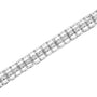 Pulsera tenis de doble eslabón Rolex con diamantes de 1/10 ct. p.t. en plata de ley, foto 4