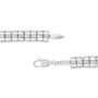 Pulsera tenis de doble eslabón Rolex con diamantes de 1/10 ct. p.t. en plata de ley, foto 6