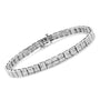 Pulsera de eslabones de caja de garras con 4 diamantes redondos de 2 ct. p.t. en plata de ley, foto 2