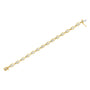 Pulsera de eslabones de garras con diamantes redondos de 1 ct. p.t. en plata de ley bañada en oro amarillo de 10K, color J-K, claridad I1-I2, 7.25 pulg., foto 5