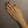 2 Ct. T.W. Diamond Milgrain Cluster Link Bracelet in 10K White Gold, photo 3