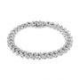 Pulsera de eslabones de corona de laurel Miracle-Set con diamantes de 2 ct. p.t. en plata de ley, foto 5