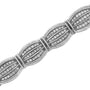 Pulsera tenis estilo art déco de garras con diamantes de 3 ct. p.t. en plata de ley, foto 5