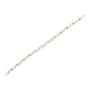 Pulsera de eslabones de infinito y X con diamantes de 1/4 ct. p.t. en plata de ley bañada en oro amarillo de 10K, foto 5