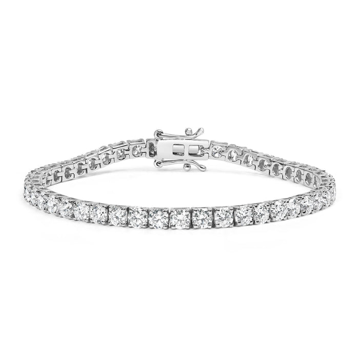 5 Ct. T.W. 4-Prong-Set Lab-Grown Round Diamond Classic Tennis Bracelet in 14K White Gold, photo 1