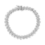 1/3 Ct. T.W. Miracle-Set Diamond S Link Tennis Bracelet in Sterling Silver, photo 1