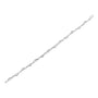 Prong-Set Diamond Accent Curved Spiral Link Bracelet in Sterling Silver, photo 5