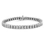 Miracle-Set Diamond Accent Classic Tennis Bracelet in Sterling Silver, photo 1