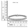 Miracle-Set Diamond Accent Classic Tennis Bracelet in Sterling Silver, photo 5