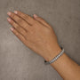 1/2 Ct. T.W. Diamond Double Row S-Link Bracelet in Sterling Silver, photo 3