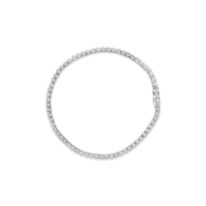 Pulsera tenis clásica con diamantes cultivados en laboratorio en oro blanco de 14K, foto 8