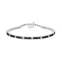 12 Ct. T.W. White and Treated Black Diamond Tennis Bracelet in Sterling Silver, photo 6