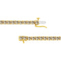 Pulsera tenis de eslabones clásicos con diamantes de 8 ct. p.t. en plata de ley bañada en oro amarillo de 14K, foto 4