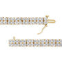 10 Ct. T.W. Diamond 2 Row Tennis Bracelet in 14K Yellow Gold, photo 4